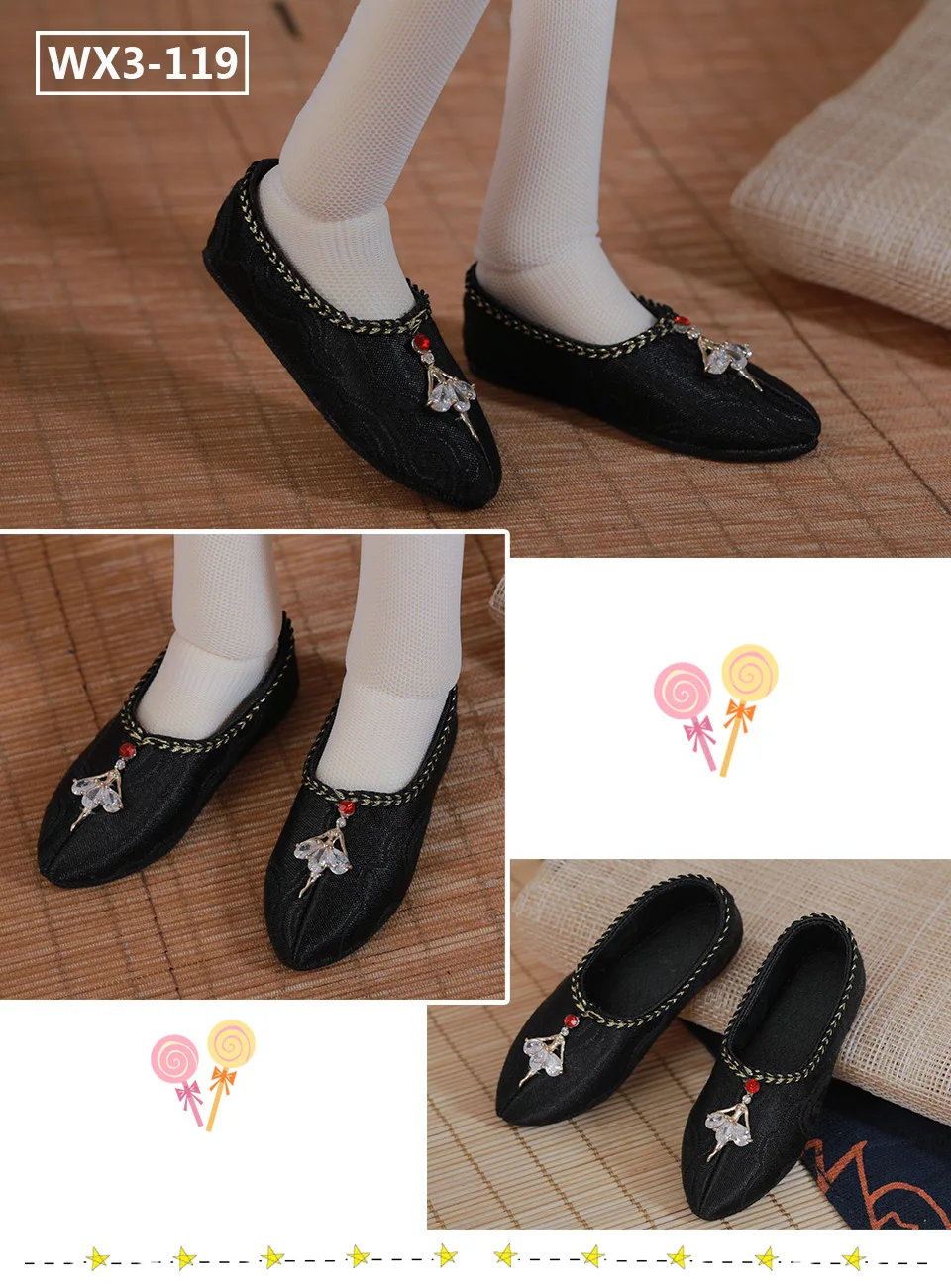 New BJD Shoes 1/3 AS SDGR Girl Doll Body 8.0cm BJD Shoes Fashion Doll Shoes Doll Accessories Toys SD Size Doll Shoes