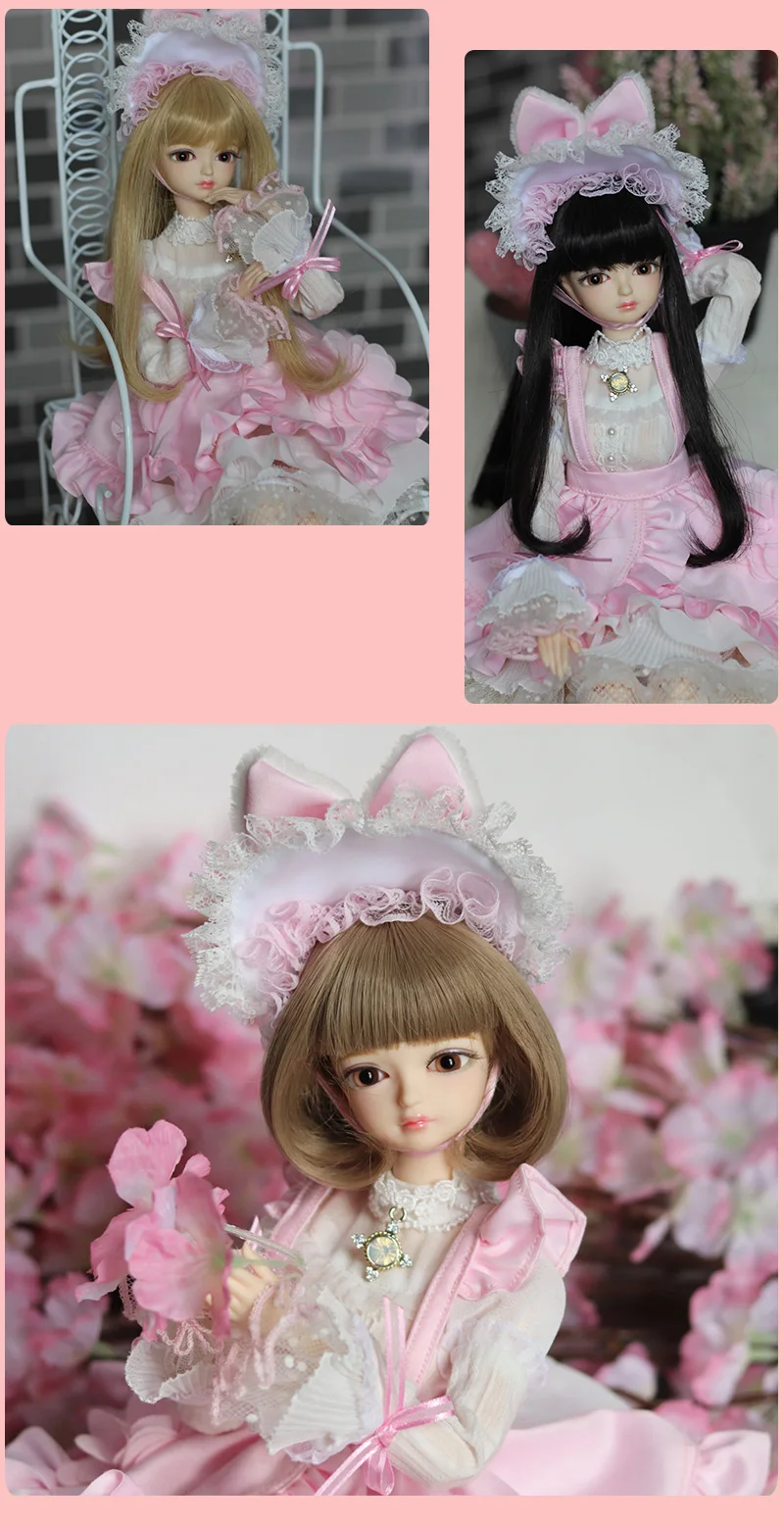 Outfits For 1/4 BJD Dream Fairy Doll Unicorn Dress Including The Headdress And Necklace SD MJD