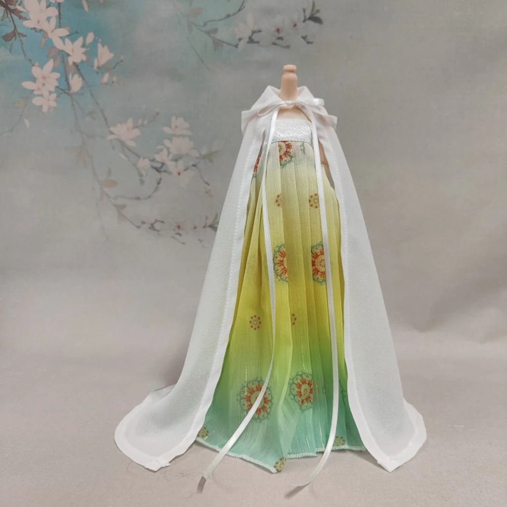 Blyth 1/6 1/4 1/3 BJD Cape Ancient Costume Clothes Chinese Hanfu Cloak For BJD/SD YOSD MSD SD13 Big Girl Doll Accessories C1953