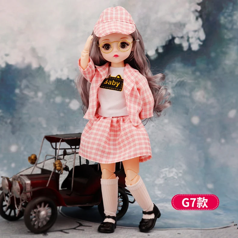 DOLLS Clothes 30cm Dress Up TOY Accessories Fashion Jacket Coat Bib Suit Pantyhose For 1/6 Movable Joint Bjd Doll Girls Toy