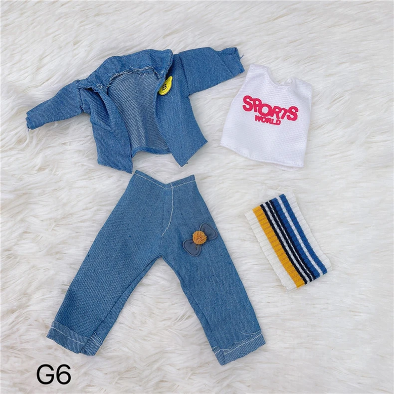 DOLLS Clothes 30cm Dress Up TOY Accessories Fashion Jacket Coat Bib Suit Pantyhose For 1/6 Movable Joint Bjd Doll Girls Toy