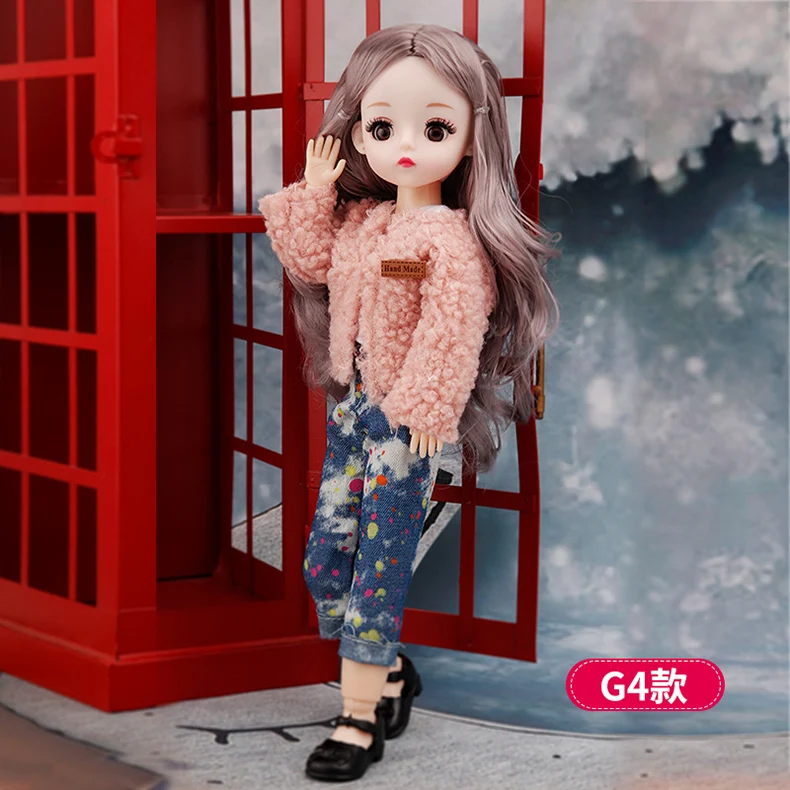DOLLS Clothes 30cm Dress Up TOY Accessories Fashion Jacket Coat Bib Suit Pantyhose For 1/6 Movable Joint Bjd Doll Girls Toy