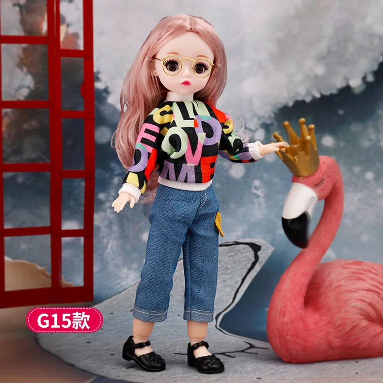 DOLLS Clothes 30cm Dress Up TOY Accessories Fashion Jacket Coat Bib Suit Pantyhose For 1/6 Movable Joint Bjd Doll Girls Toy