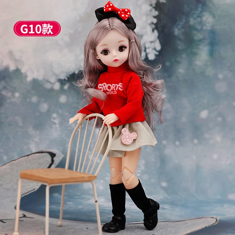 DOLLS Clothes 30cm Dress Up TOY Accessories Fashion Jacket Coat Bib Suit Pantyhose For 1/6 Movable Joint Bjd Doll Girls Toy