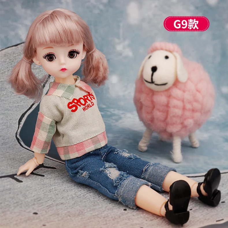 DOLLS Clothes 30cm Dress Up TOY Accessories Fashion Jacket Coat Bib Suit Pantyhose For 1/6 Movable Joint Bjd Doll Girls Toy