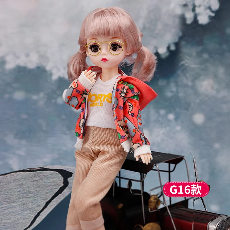 DOLLS Clothes 30cm Dress Up TOY Accessories Fashion Jacket Coat Bib Suit Pantyhose For 1/6 Movable Joint Bjd Doll Girls Toy