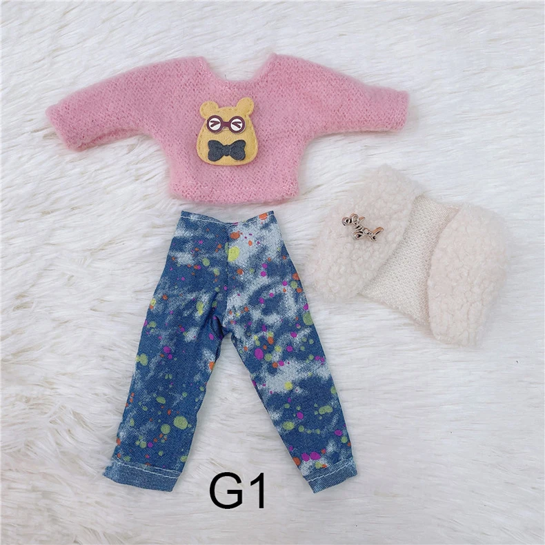 DOLLS Clothes 30cm Dress Up TOY Accessories Fashion Jacket Coat Bib Suit Pantyhose For 1/6 Movable Joint Bjd Doll Girls Toy