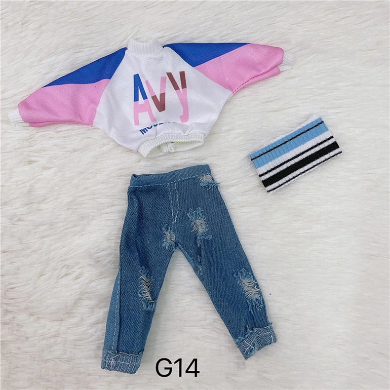 DOLLS Clothes 30cm Dress Up TOY Accessories Fashion Jacket Coat Bib Suit Pantyhose For 1/6 Movable Joint Bjd Doll Girls Toy