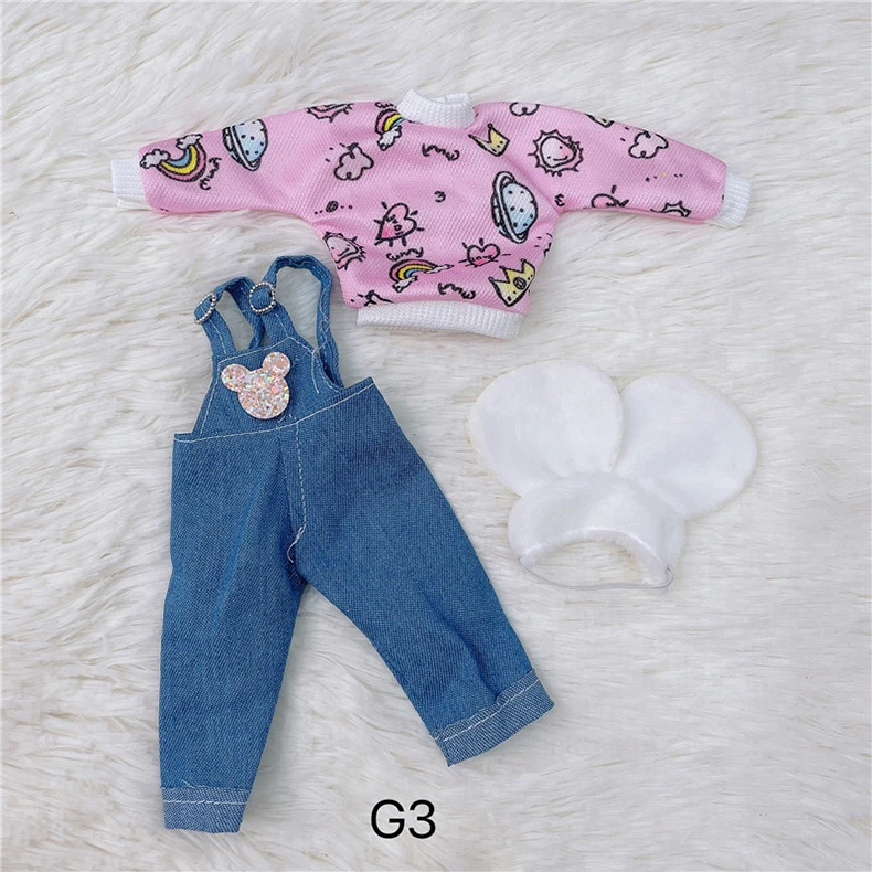 DOLLS Clothes 30cm Dress Up TOY Accessories Fashion Jacket Coat Bib Suit Pantyhose For 1/6 Movable Joint Bjd Doll Girls Toy