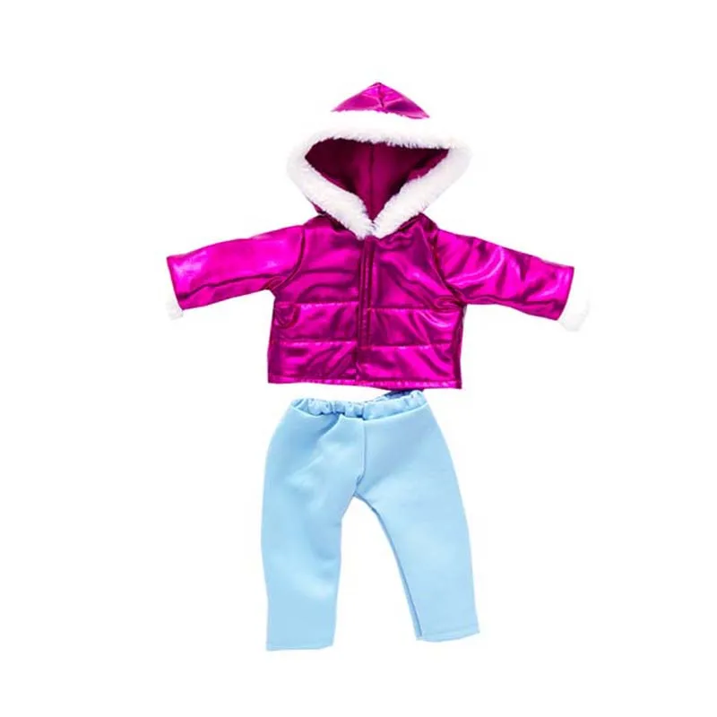 Baby New Born Doll Clothes Coat Hooded Sweater for 17 Inch Doll Jacket Toys Doll Wears