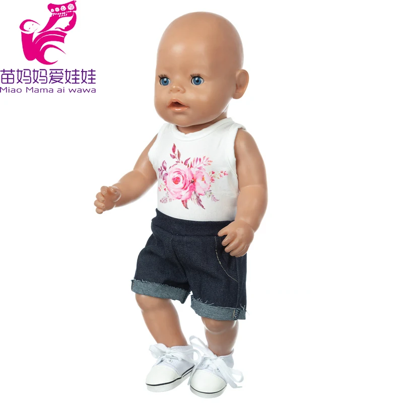 Baby New Born Doll Clothes Coat Hooded Sweater for 17 Inch Doll Jacket Toys Doll Wears