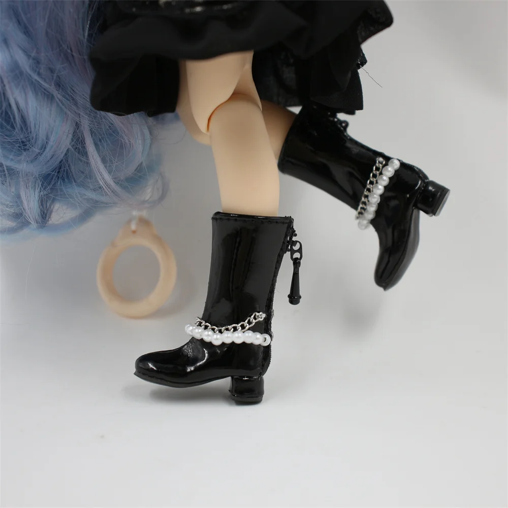 DBS 1/6 blyth DollS Accessoriess Simple two-tone high boots Suit Ob24 Anime Girl