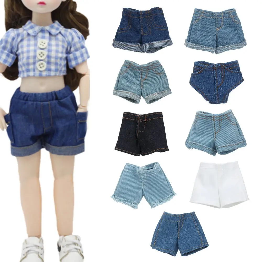 1PC Fashion Doll Shorts Denim Jeans Bottoms Short Pants For 30CM Doll Casual Wears 1/6 BJD Dolls Clothes Accessories Kids Toys