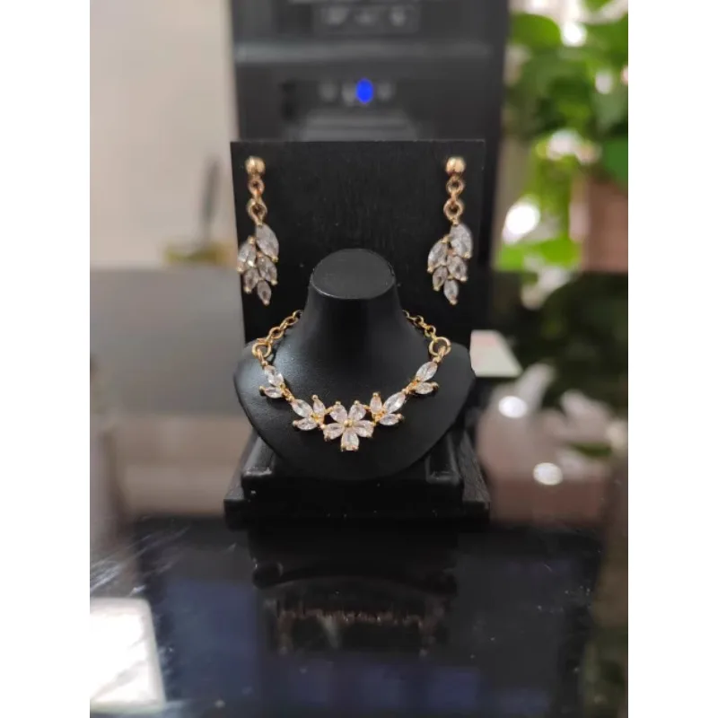 Need 15 days process time LX572 Handmade Toy earrings necklace Crystal diamond accessories for your 1/6 30cm babi fr fr2 dolls