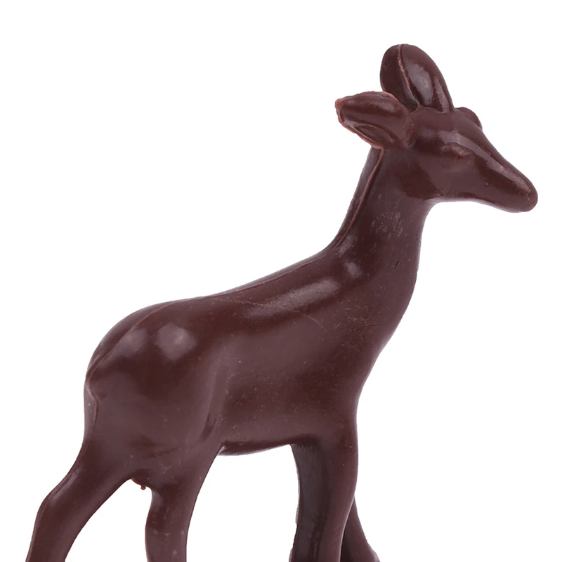 1Pcs Miniature Dollhouse Baby Deer Toy Dollhouse Christmas Elk Ornaments Decoration Accessories