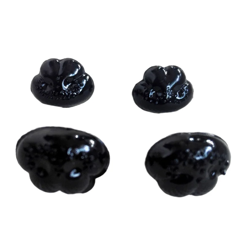 DIY 9/12/15/19mm Flat Bottom Triangle Nose Toy Puppy Bear Nose Accessories Plastic Plushs Snout Animals Nose Plush Accessories