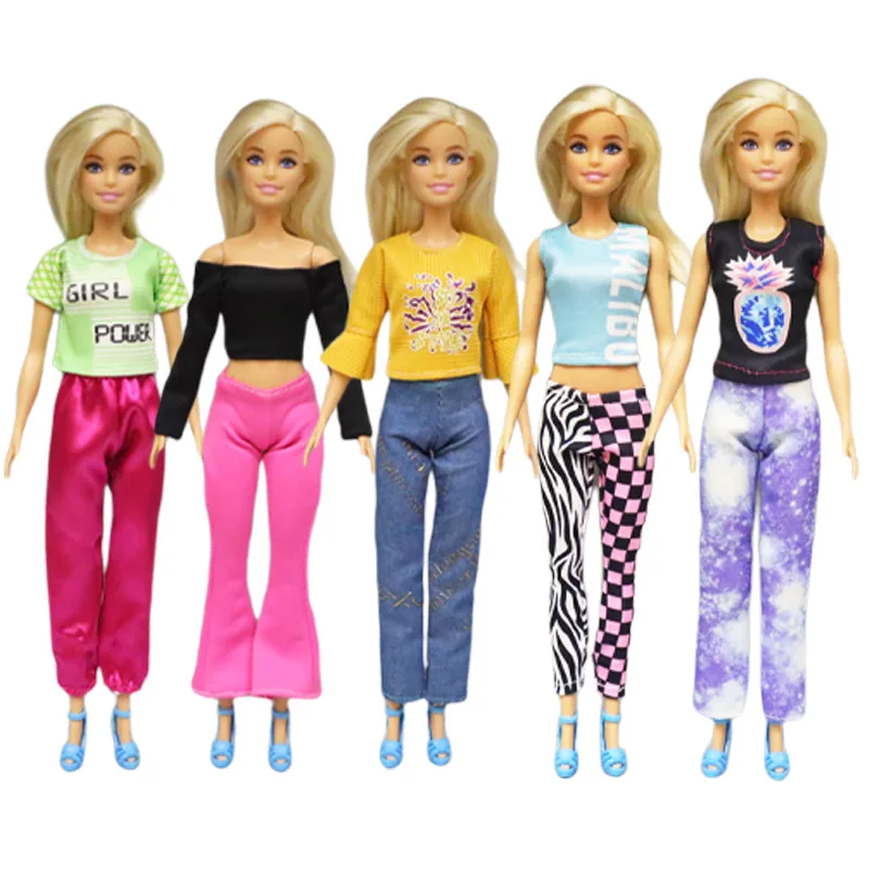 Fashion Dress Kids Toys Female Doll Clothes Doctor Nurse Clothing Wear Dolls Accessories For Children DIY Game Christmas Gifts