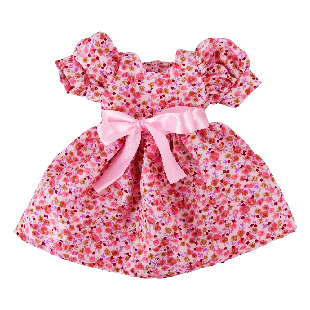 Doll Clothes Dress for 18inch American Doll& 43Cm Baby Doll T-shirt+Skirt Cute Bow Dress Our Generation Baby Girl's Toys Gift