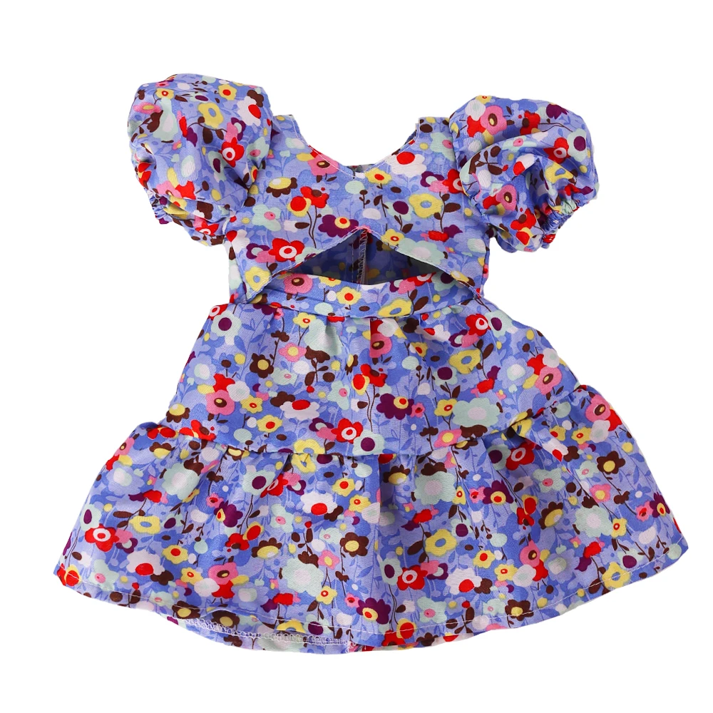 Doll Clothes Dress for 18inch American Doll& 43Cm Baby Doll T-shirt+Skirt Cute Bow Dress Our Generation Baby Girl's Toys Gift