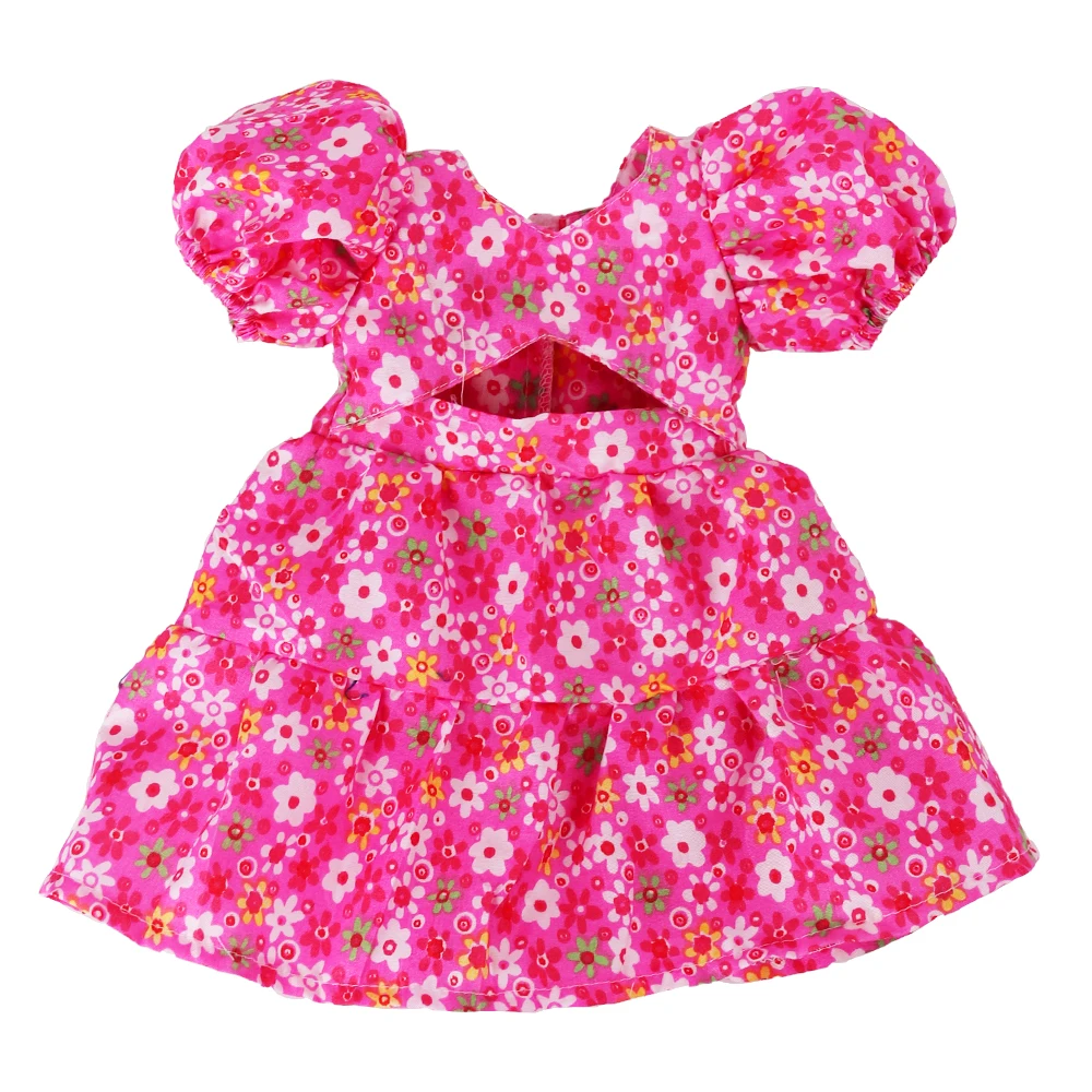 Doll Clothes Dress for 18inch American Doll& 43Cm Baby Doll T-shirt+Skirt Cute Bow Dress Our Generation Baby Girl's Toys Gift