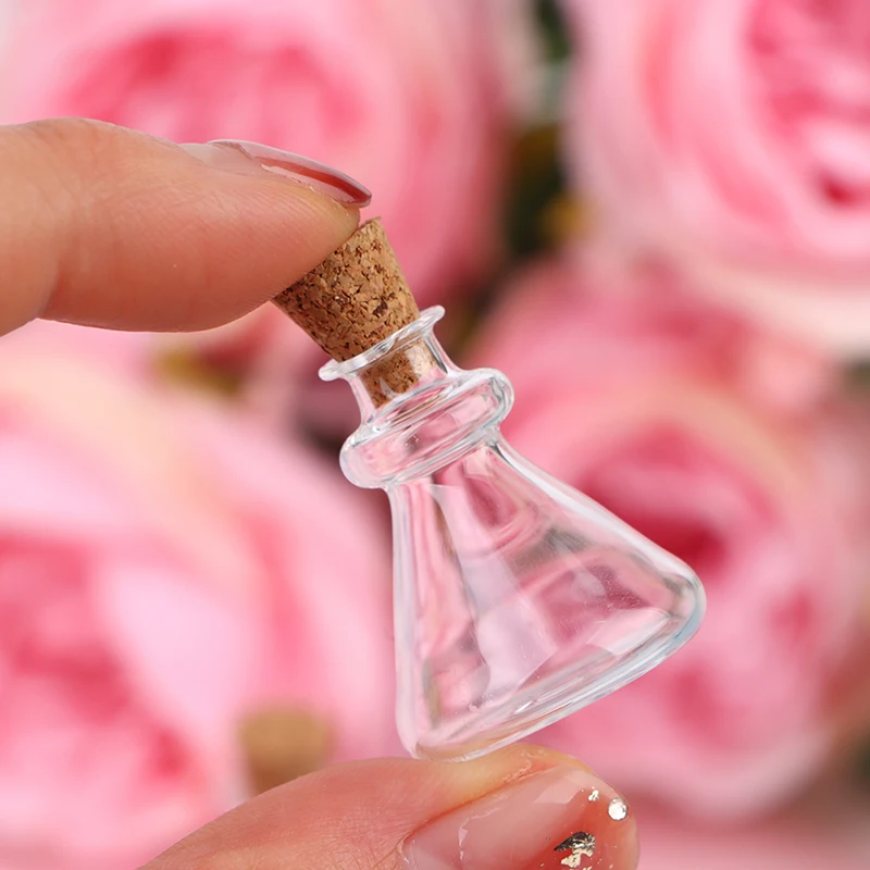 1/12 Scale Miniature Dollhouse Glass Vase Mini Stripe Wishing Glass Bottle Simulation Vase Model for Doll House Accessories Toy