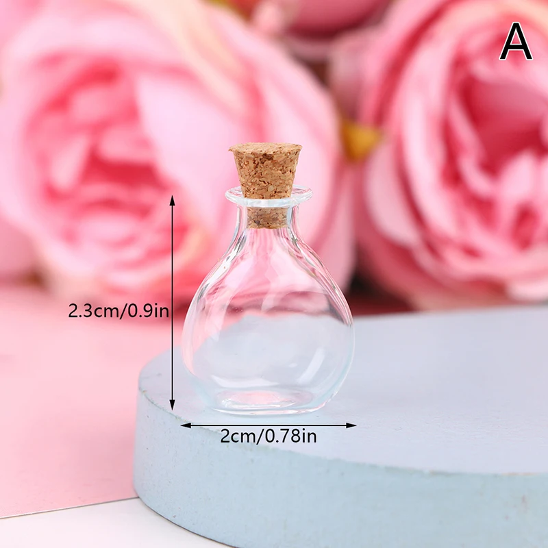 1/12 Scale Miniature Dollhouse Glass Vase Mini Stripe Wishing Glass Bottle Simulation Vase Model for Doll House Accessories Toy