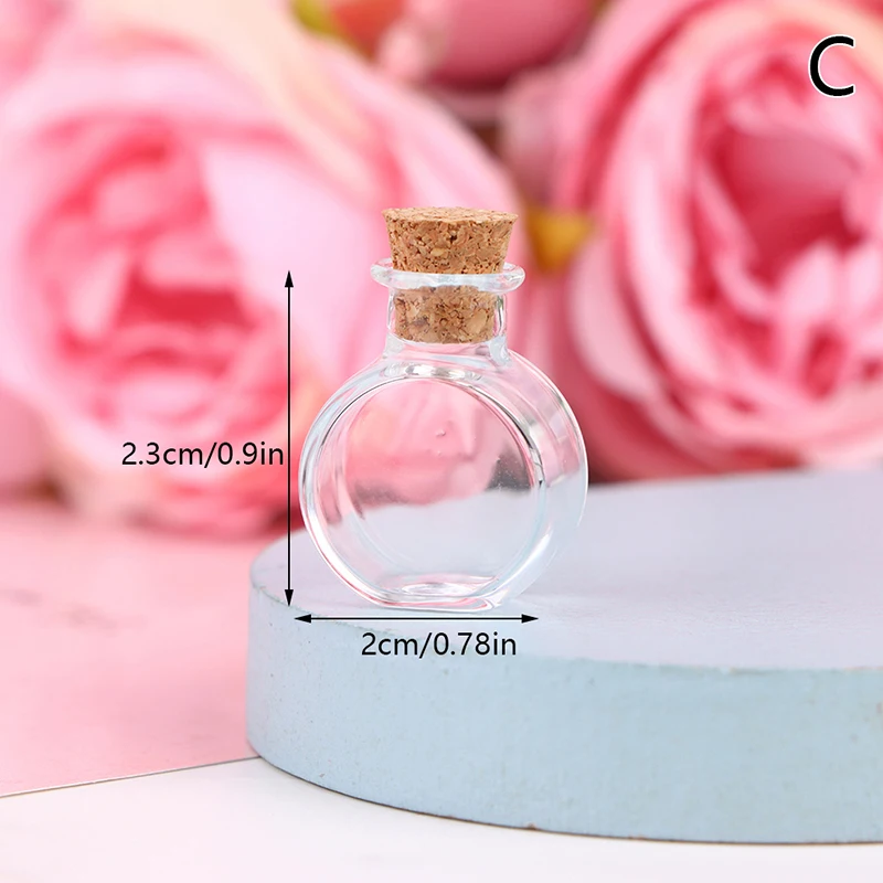 1/12 Scale Miniature Dollhouse Glass Vase Mini Stripe Wishing Glass Bottle Simulation Vase Model for Doll House Accessories Toy