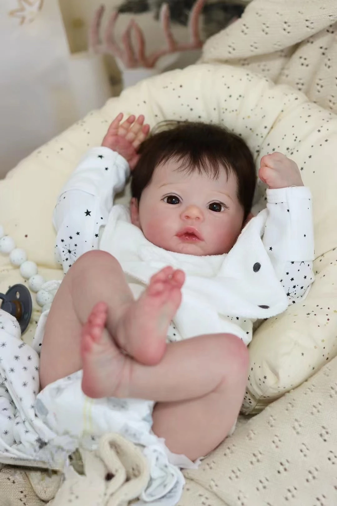 18 Inch 3D Painted Skin Meadow Handmade Bebe Reborn Doll Full Body Silicone Vinyl Bebe Reborn Doll With Similar Clothes