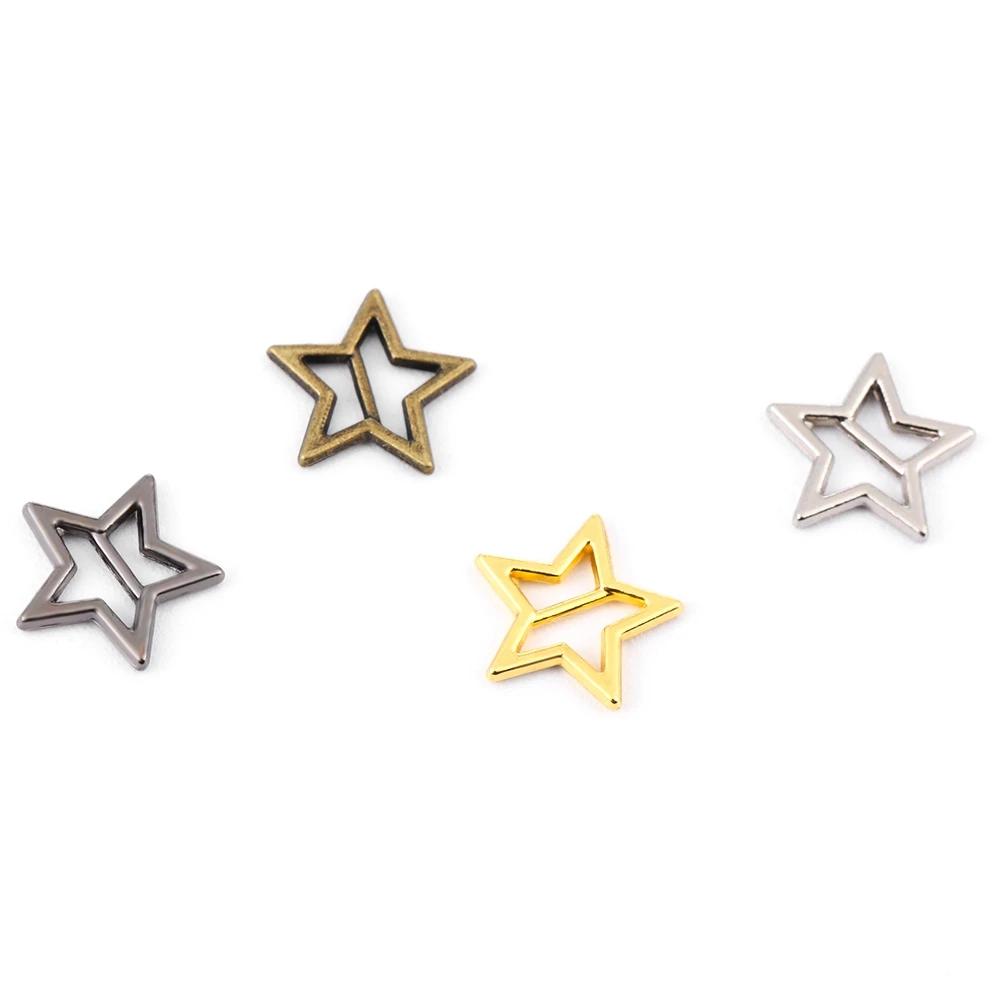 20pcs Newest 3.5mm Mini Ultra-small Star Tri-glide Belt Buckle Doll Bags Buckles Diy Doll Buttons Shoes Accessories