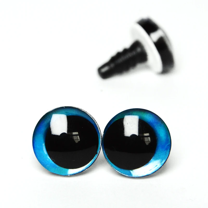 20pcs 16mm 18mm 20mm 25mm 30mm Cartoon 3D glitter toy doll pupil eyes with washer --color size option