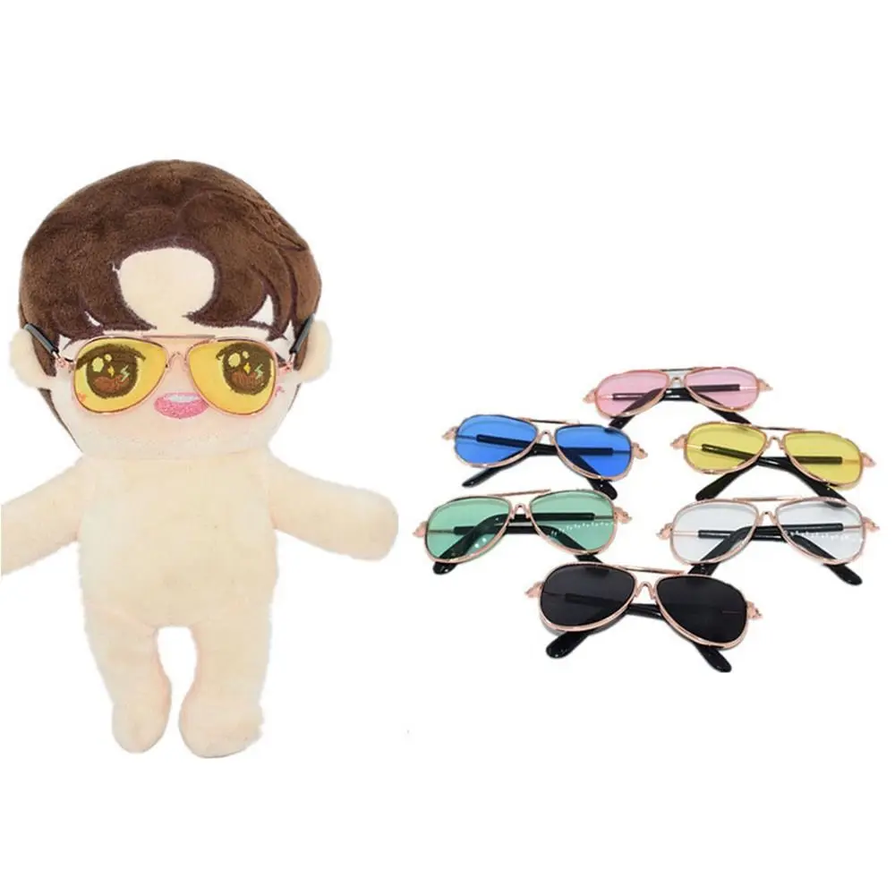 6cm Fashion Doll Sunglasses For 10cm Cotton Dolls Frame Eyeglasses for 1/3 1/4 BJD Dolls Mini Eyeglasses DIY Clothes Accessories