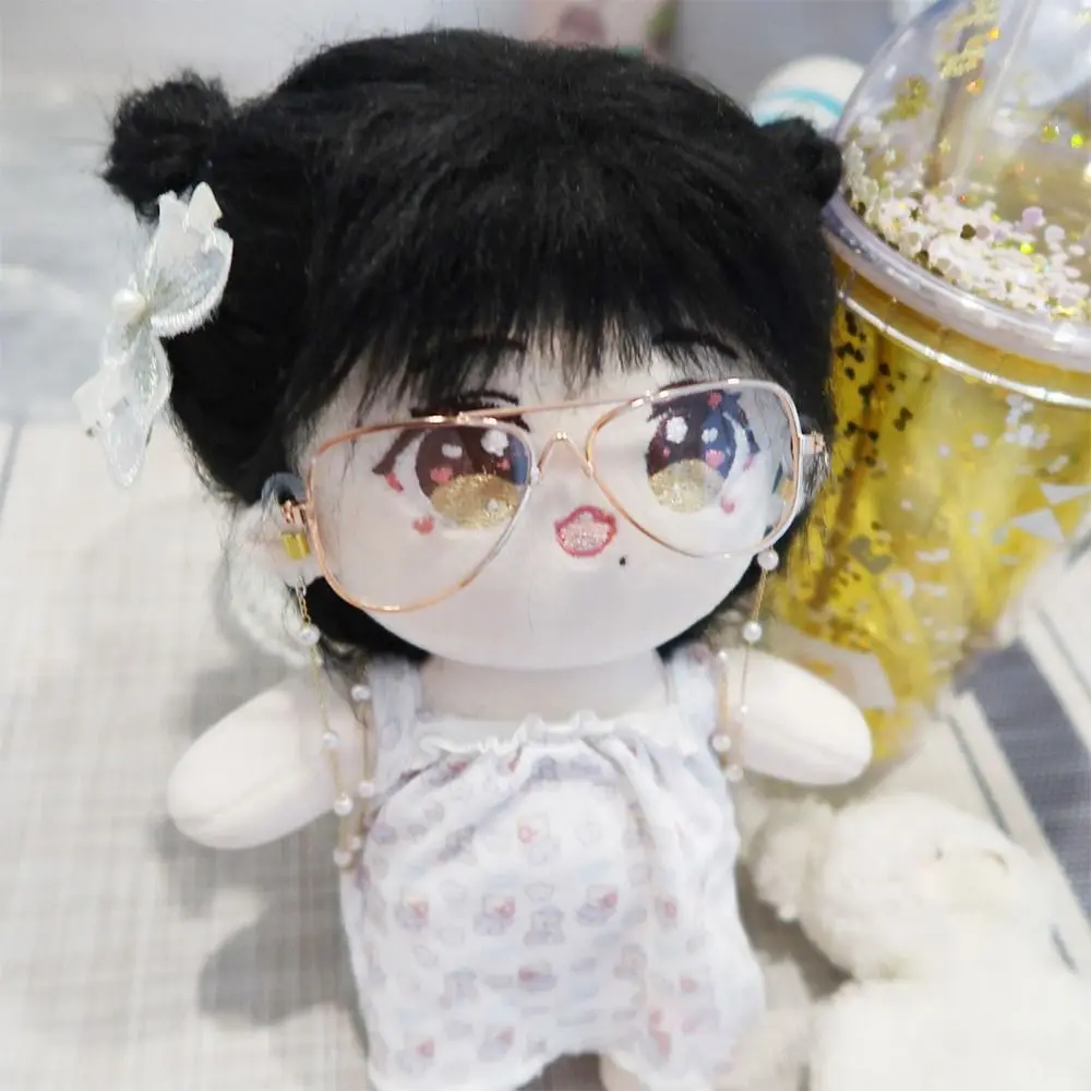 6cm Fashion Doll Sunglasses For 10cm Cotton Dolls Frame Eyeglasses for 1/3 1/4 BJD Dolls Mini Eyeglasses DIY Clothes Accessories
