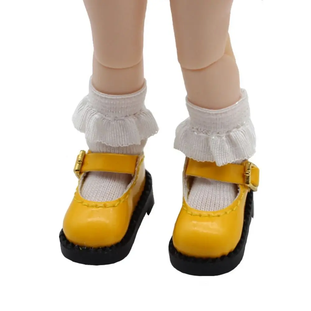 1Pair 1/12 BJD ob11 Doll Sandals For Obitsu11 GSC DOD Body Dolls Socks OB11 Princess Shoes Clothes Accessories Toys