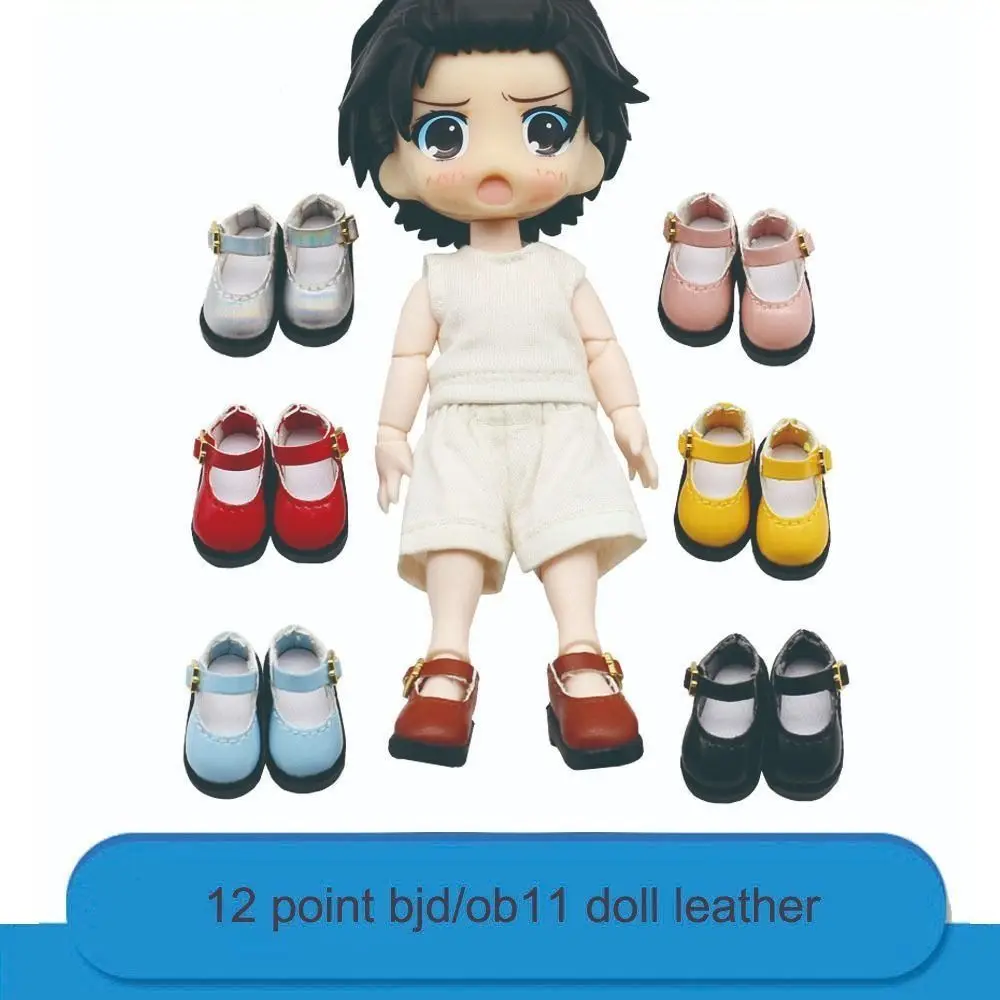1Pair 1/12 BJD ob11 Doll Sandals For Obitsu11 GSC DOD Body Dolls Socks OB11 Princess Shoes Clothes Accessories Toys