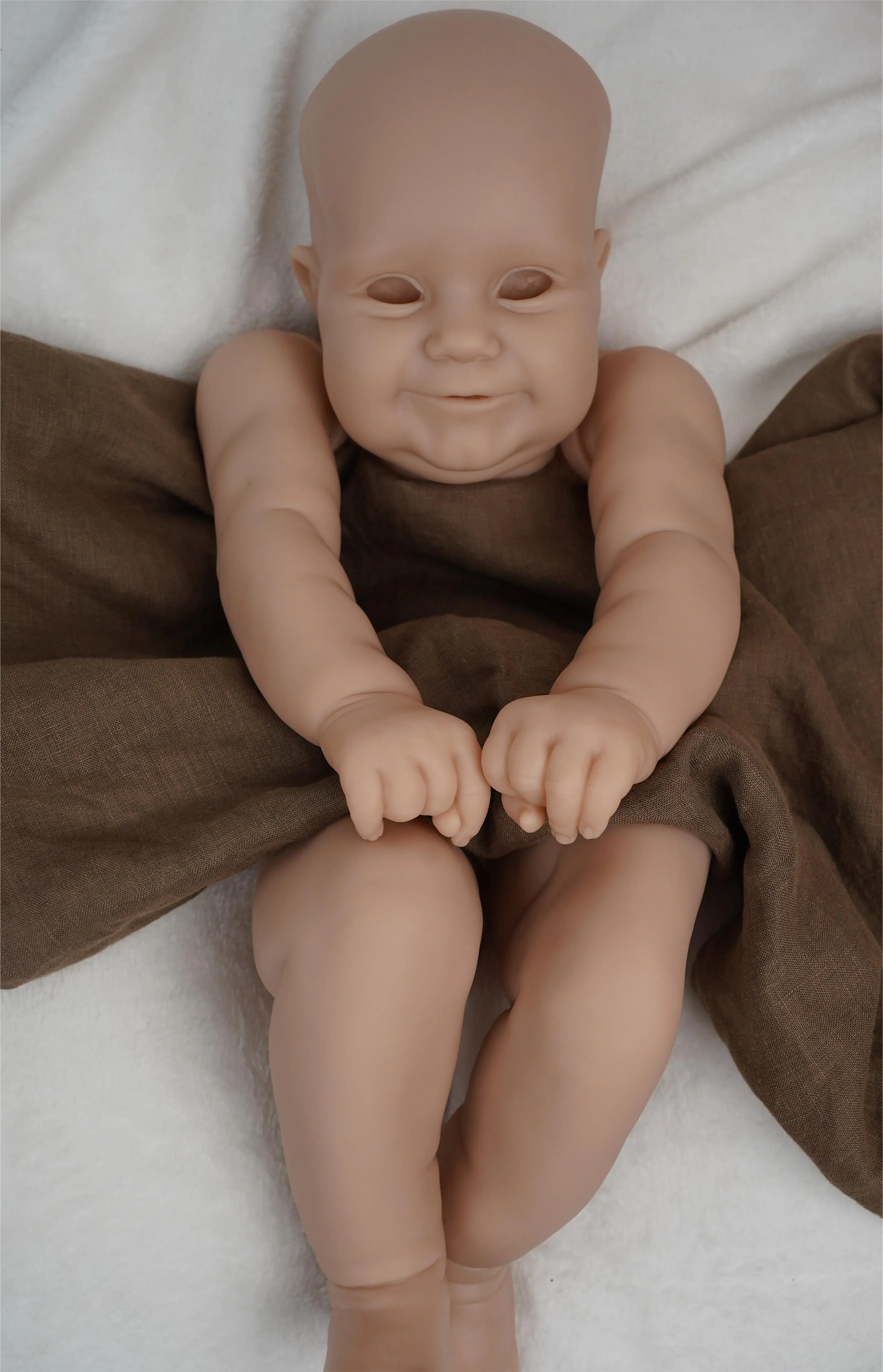 Miaio Blank Reborn Baby Doll Kit Vinyl Body 20/24 Inches Maddie Unpainted Unfinished Doll Parts DIY Blank Reborn Vinyl Doll Kit