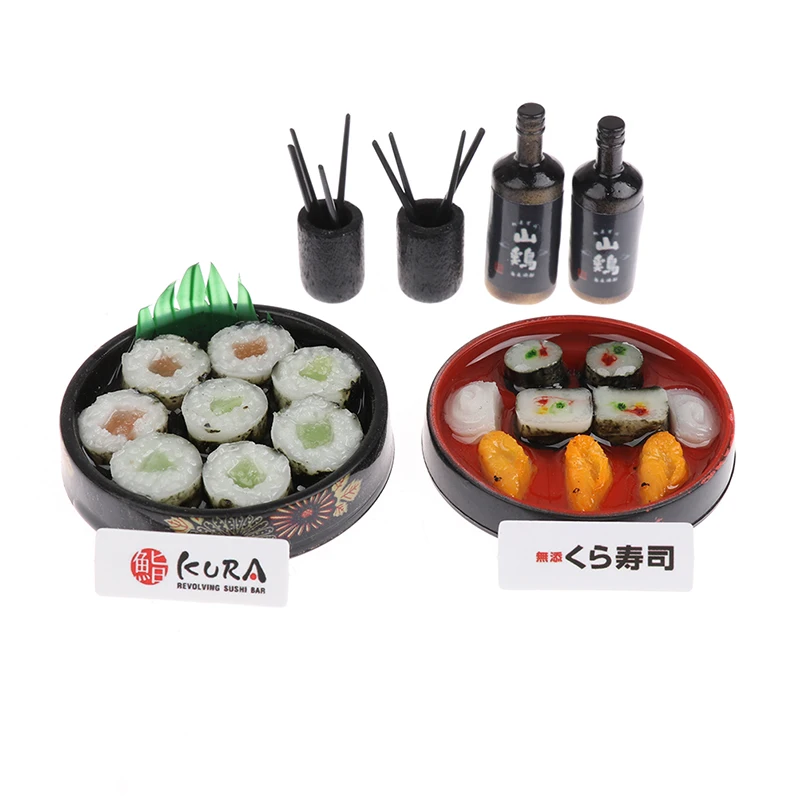 Dollhouse Miniature Janpanese Sushi Rice for Dollhouse Decor Pretend food