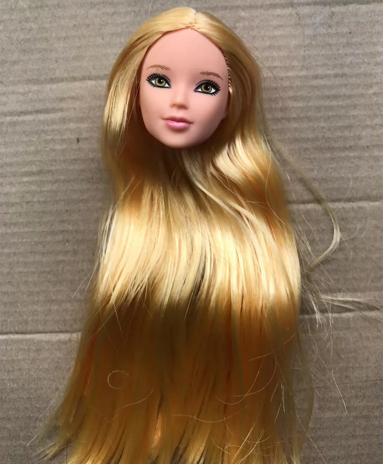 Orignal ST 70th Doll Heads Red Purple Tricolor HairDoll Accessories DIY Doll Parts Girl Christmas Gifts Rare Collection Dolls