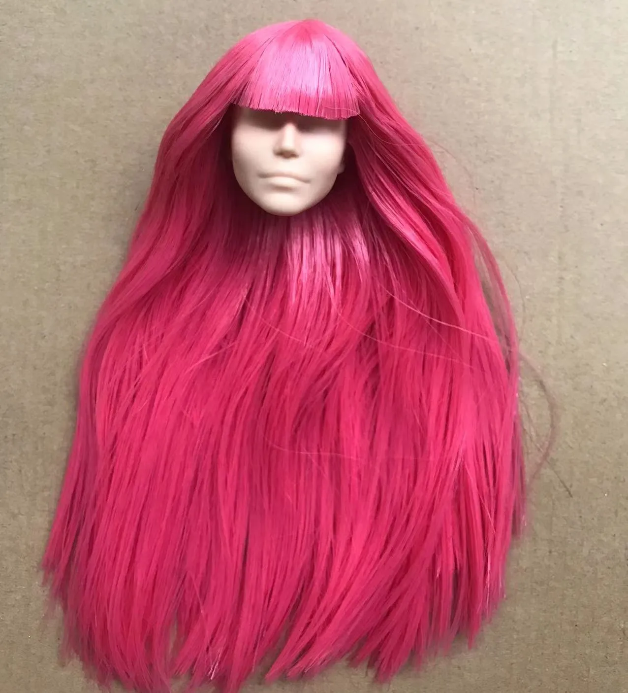Orignal ST 70th Doll Heads Red Purple Tricolor HairDoll Accessories DIY Doll Parts Girl Christmas Gifts Rare Collection Dolls