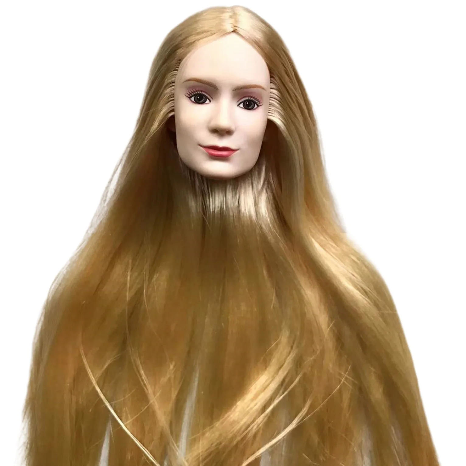 Orignal ST 70th Doll Heads Red Purple Tricolor HairDoll Accessories DIY Doll Parts Girl Christmas Gifts Rare Collection Dolls