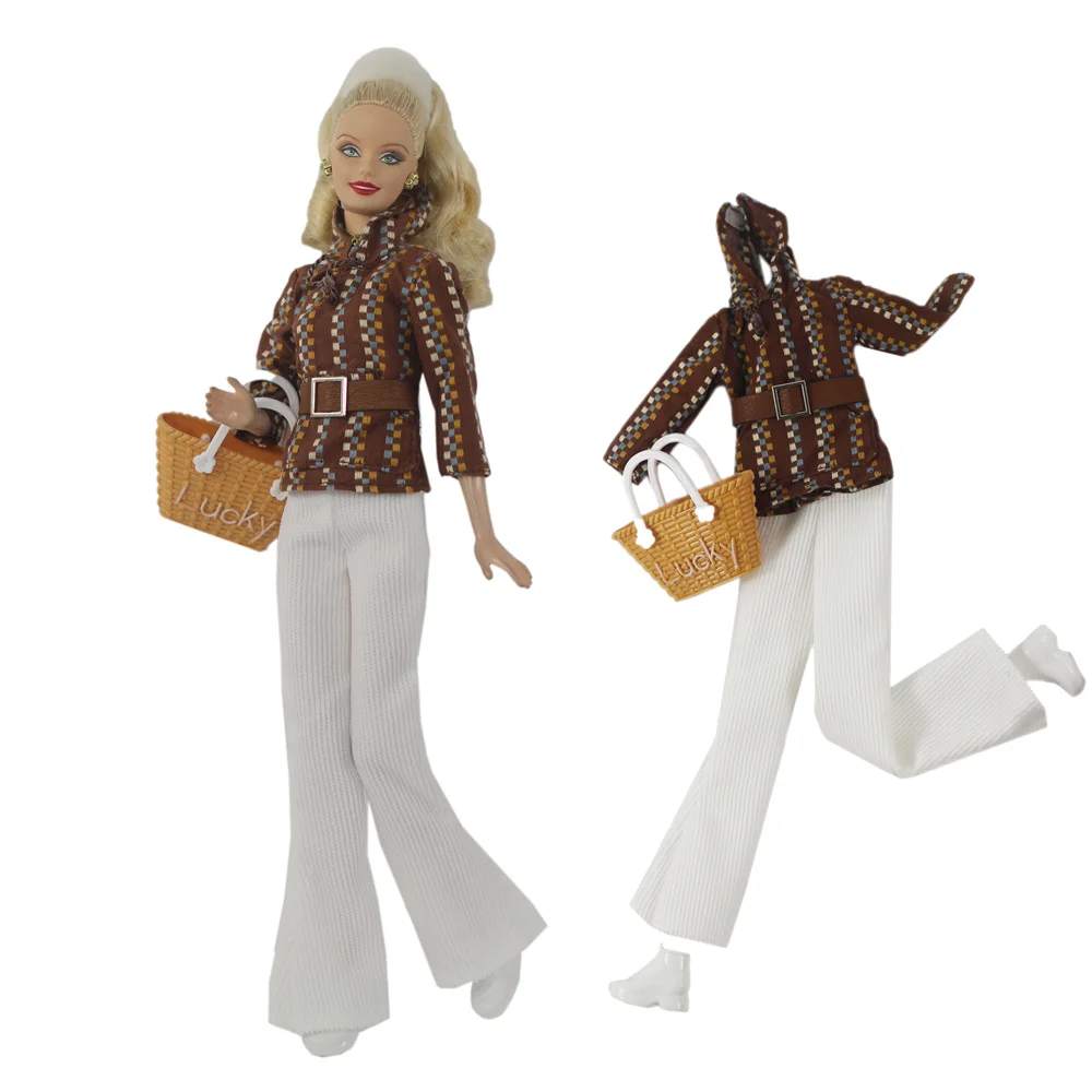 Handmade Babi Clothes Leather Clothing Outfit Overcoat for 11.5 Inch 30cm Doll BJD Clothes Many Style Gifts for Doll Accessories