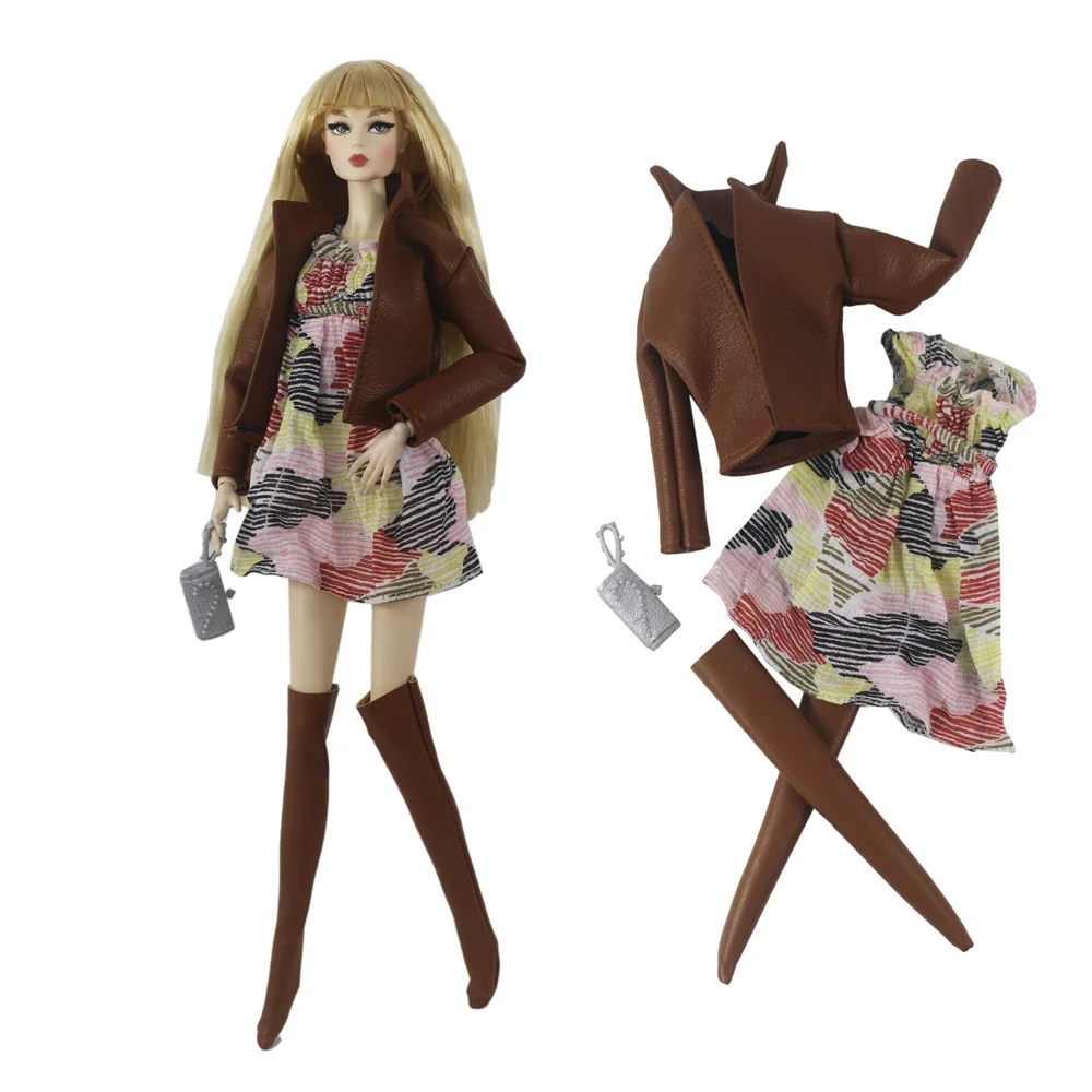 Handmade Babi Clothes Leather Clothing Outfit Overcoat for 11.5 Inch 30cm Doll BJD Clothes Many Style Gifts for Doll Accessories