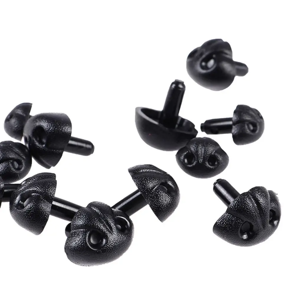 10Pcs 15/18/21mm Dog Noses Smooth Plug-in Animal Plastic Noses DIY Accessories For Crochet Toy Doll Making Supply Amigurumi Doll