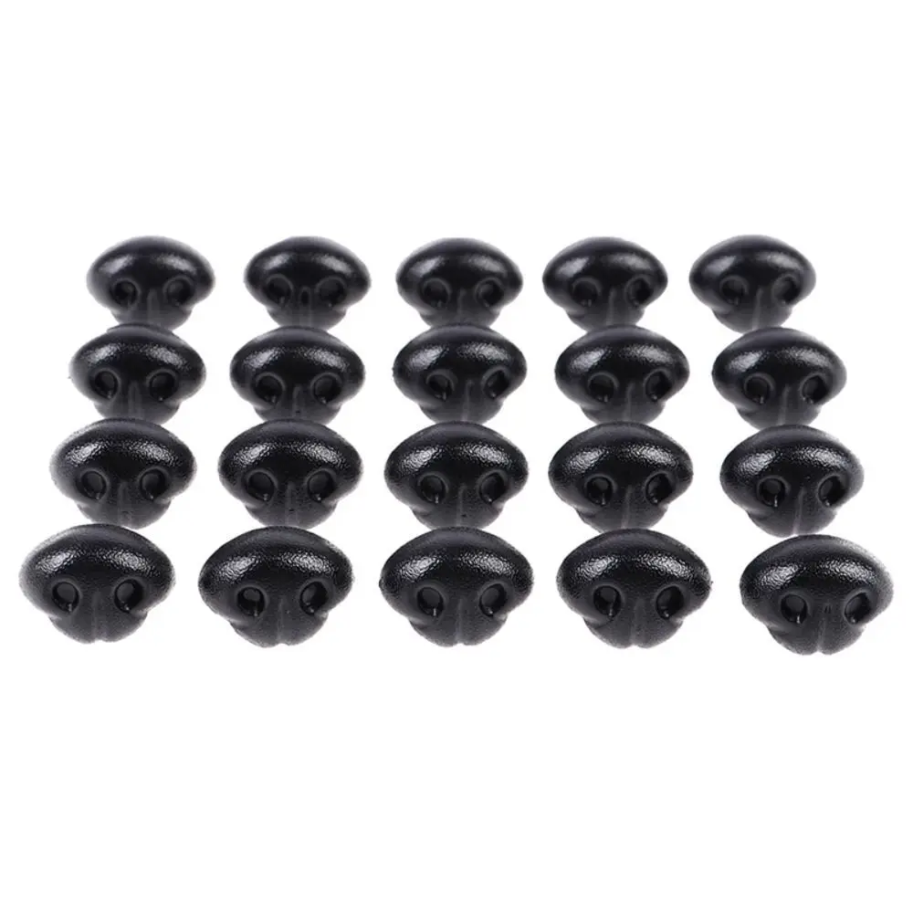 10Pcs 15/18/21mm Dog Noses Smooth Plug-in Animal Plastic Noses DIY Accessories For Crochet Toy Doll Making Supply Amigurumi Doll