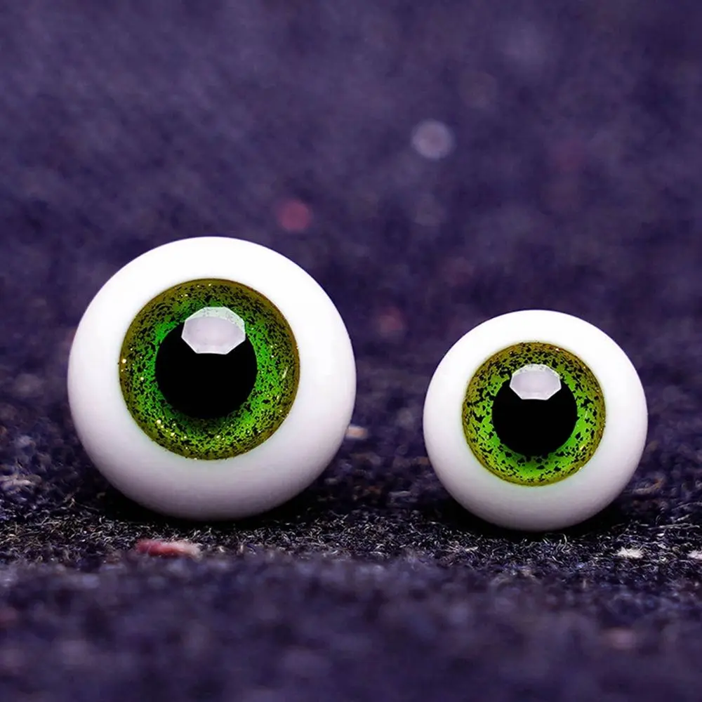 1pair 8mm 10mm 12mm 14mm Blue Black Glass Eyes Eyeball For BJD Doll DIY Doll Making Crafts Accessories Safety Animal Toy