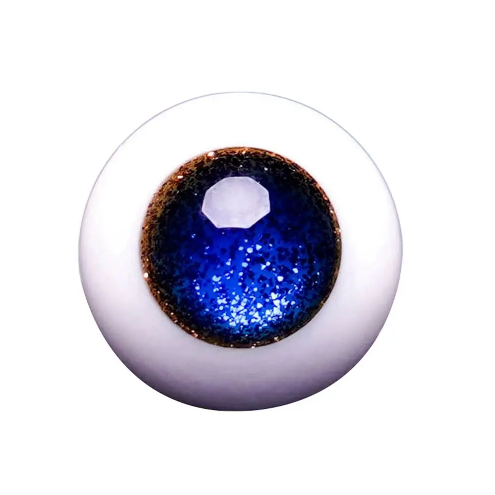 1pair 8mm 10mm 12mm 14mm Blue Black Glass Eyes Eyeball For BJD Doll DIY Doll Making Crafts Accessories Safety Animal Toy
