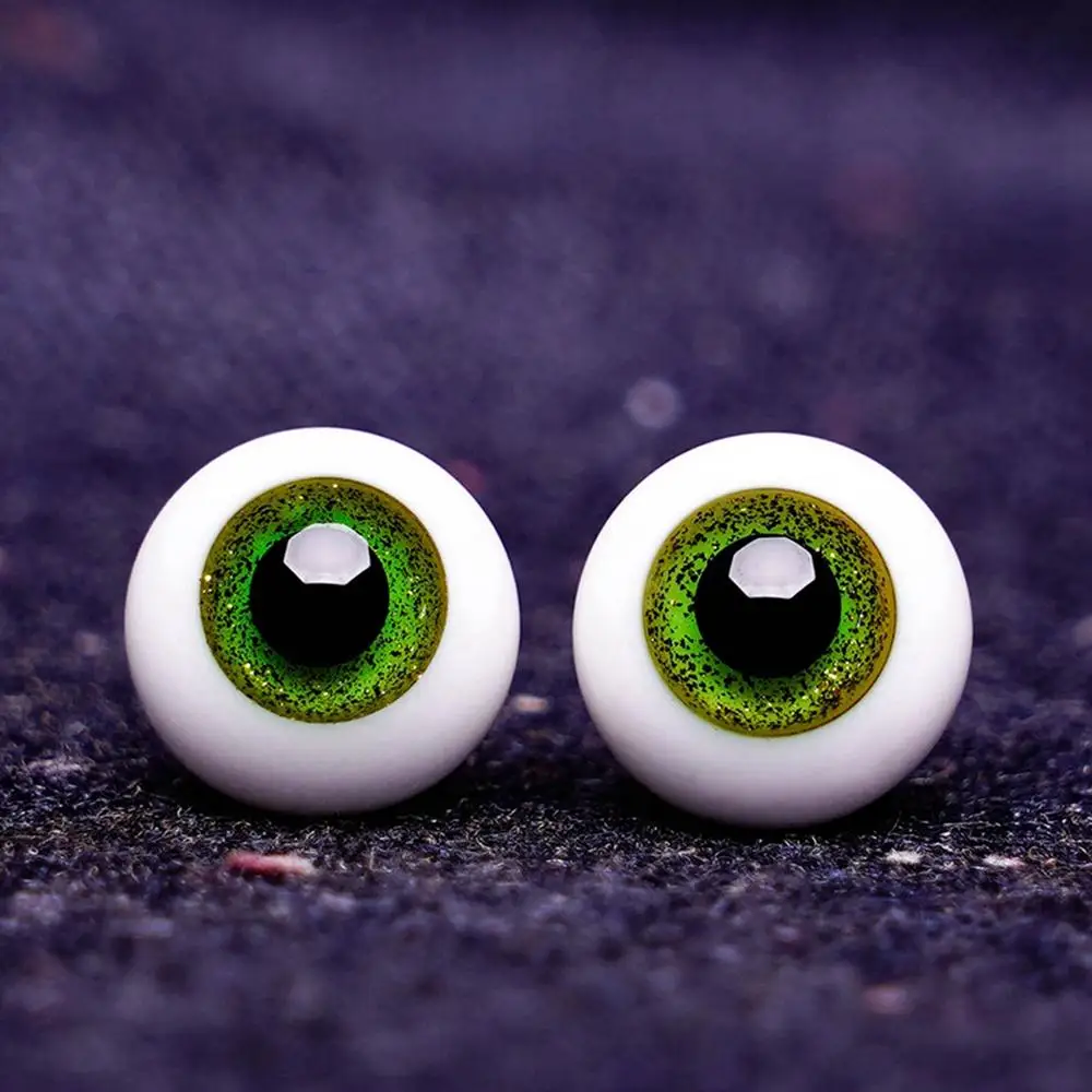 1pair 8mm 10mm 12mm 14mm Blue Black Glass Eyes Eyeball For BJD Doll DIY Doll Making Crafts Accessories Safety Animal Toy