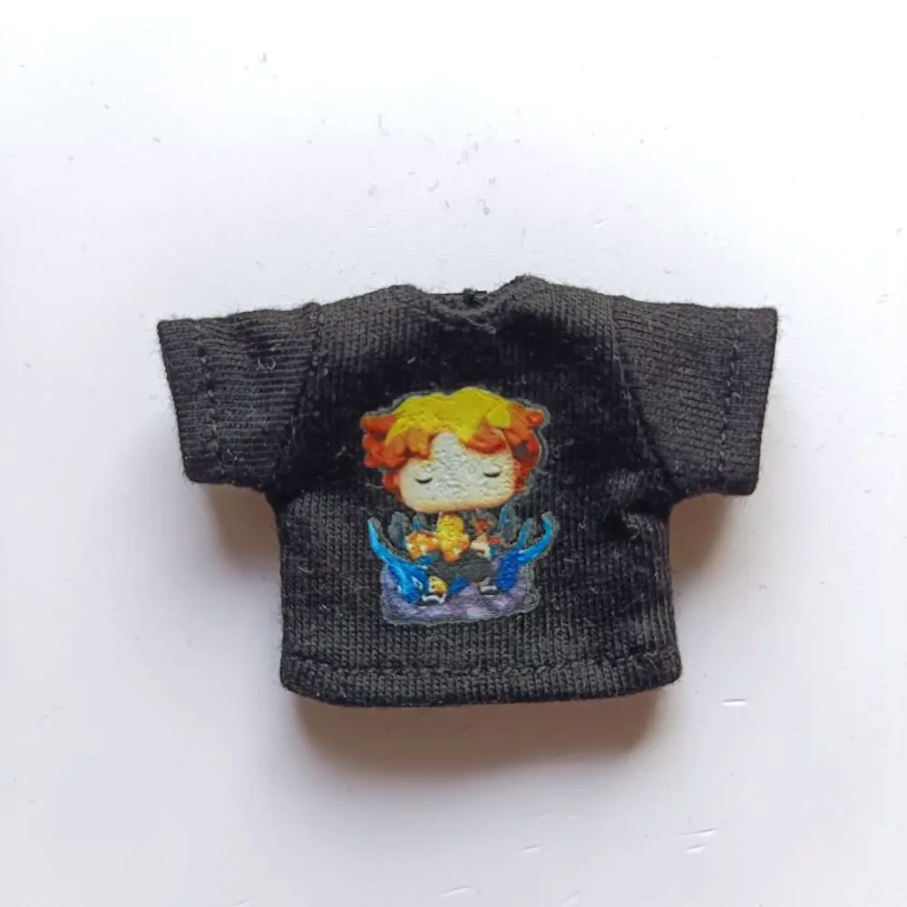 New 1/12 OB11 Baby Clothes Cartoon Cute Print T-Shirt Doll Clothes GSC Element Molly Doll Clothes 1 / 12 BJD Doll Accessories