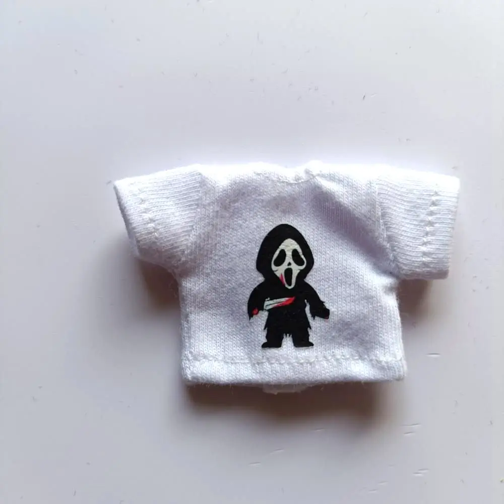 New 1/12 OB11 Baby Clothes Cartoon Cute Print T-Shirt Doll Clothes GSC Element Molly Doll Clothes 1 / 12 BJD Doll Accessories