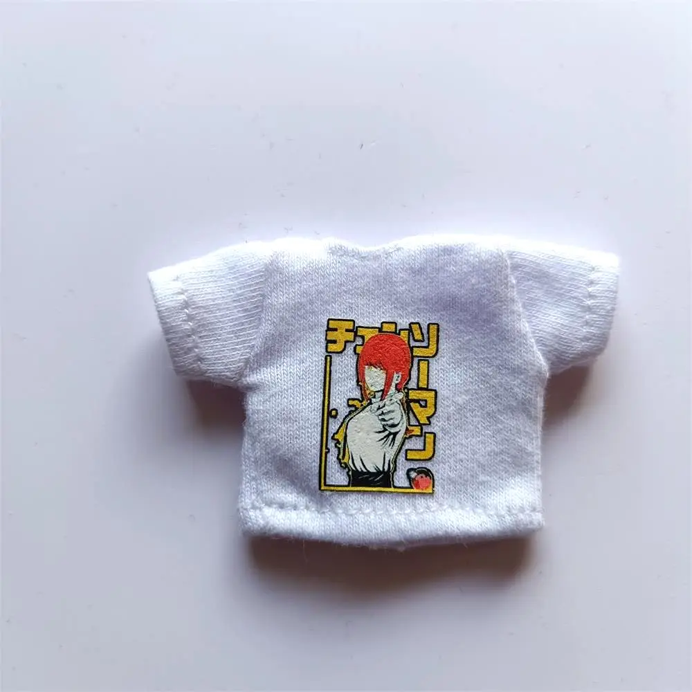 New 1/12 OB11 Baby Clothes Cartoon Cute Print T-Shirt Doll Clothes GSC Element Molly Doll Clothes 1 / 12 BJD Doll Accessories