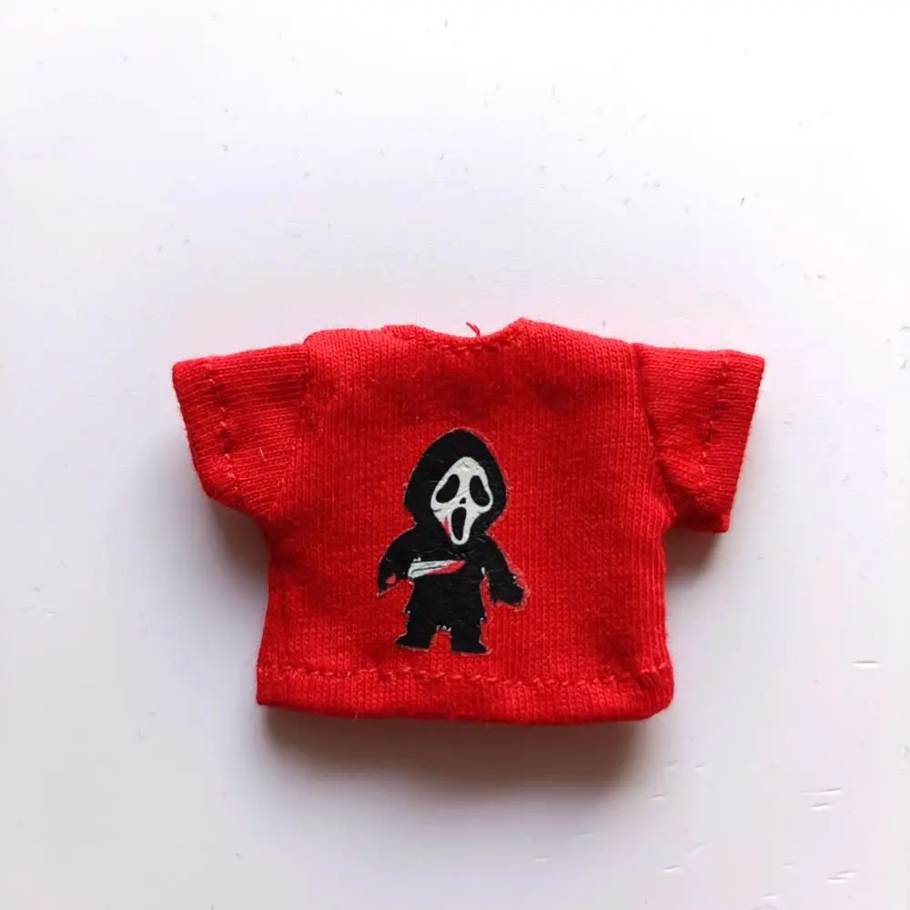 New 1/12 OB11 Baby Clothes Cartoon Cute Print T-Shirt Doll Clothes GSC Element Molly Doll Clothes 1 / 12 BJD Doll Accessories